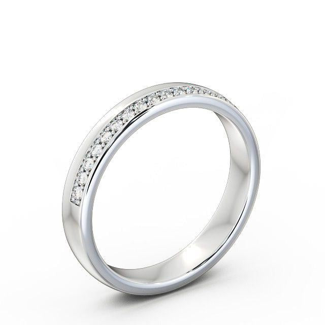 Ruby Round Lab Diamond Offset Channel Ring Ring
